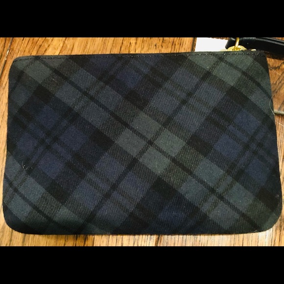 TALBOTS TARTAN PLAID WRISTLET PURSE CHRISTMAS NWT - Picture 4 of 6